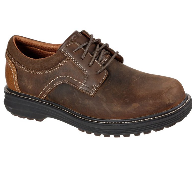 Skechers Wenson - Montel - Mens Lace Up Shoes Brown [AU-WM6328]